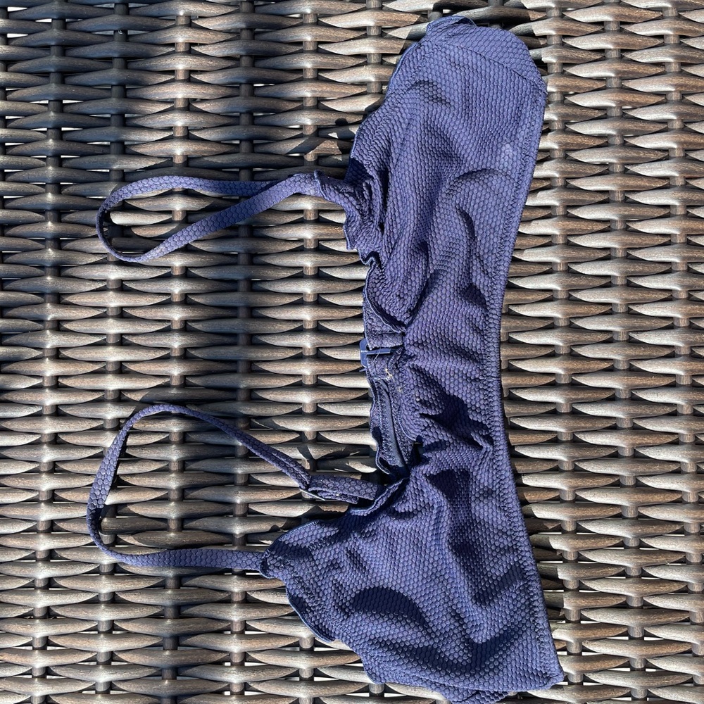 AERIE BLUE BIKINI TOP